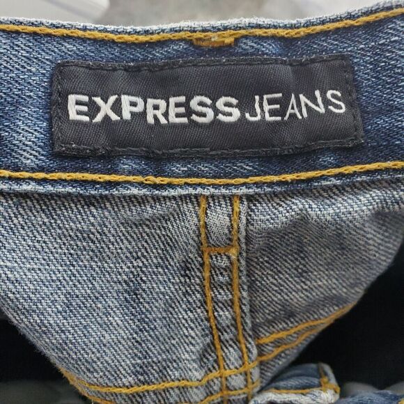 Women's Straight Leg Jeans - Blue - Picture 9 of 10